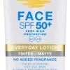 Bondi Sands SPF 50+ EVERYDAY MATTE TINTED FACE LOTION 75mL New