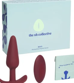 The Oh Collective Boo Vibrerene Buttplug med Fjernbetjening - Mørk Violet