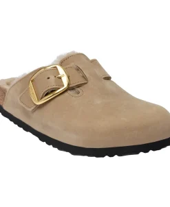 Birkenstock Boston BB Shearling LEOI Tabacco Br LAF Tabacco brown New