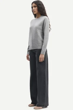 Samsøe Samsøe Boston o-neck 6304 Grey mel. Hot