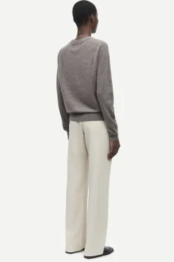 Samsøe Samsøe Boston o-neck 6304 Grey blue mel. Online