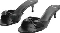 MANGO Bow heel sandals Black Discount