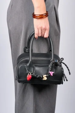 SUI AVA Bowling Bag w. Charms Black Best