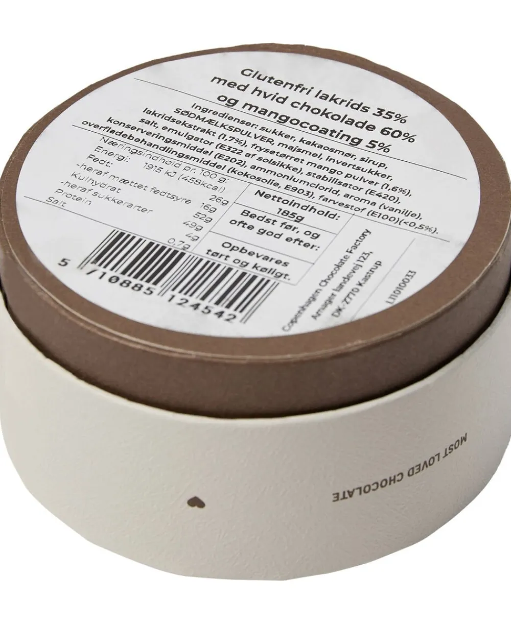 Magasin Chokolade Box, Lakridsdragé m/ hvid chokolade & mango ca. 185 g