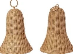 Braided Bells - Set of 2 - Natural>Ferm Living Online