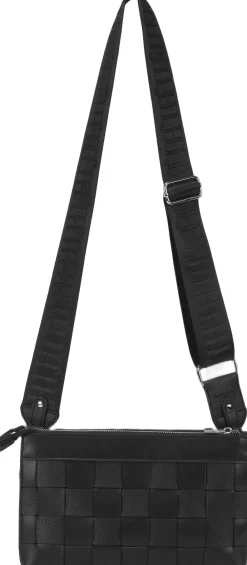 ILSE JACOBSEN Braided Cross-Body Black New