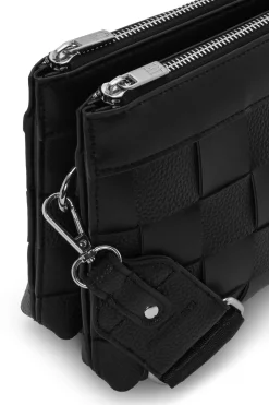 ILSE JACOBSEN Braided Cross-Body Black New