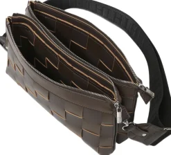 ILSE JACOBSEN Braided Cross-Body Chocolate brown Sale