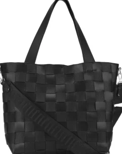 ILSE JACOBSEN Braided Cross-Body Shopper Black Hot