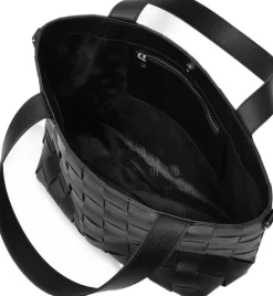 ILSE JACOBSEN Braided Cross-Body Shopper Black Hot