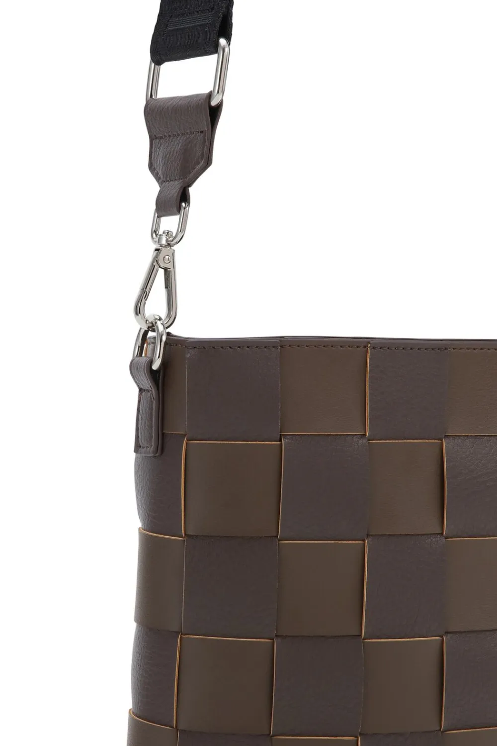 ILSE JACOBSEN Braided Squared Cross-Body Chocolate brown Discount