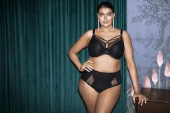 Elomi BRIANNA UW PLUNGE BRA Black New