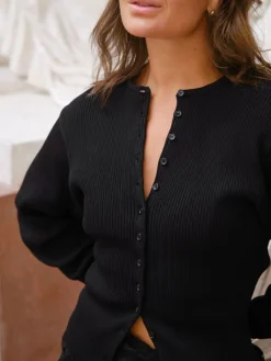 Dame Neo Noir Briano Stitch Knit Cardigan