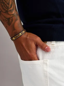 Nialaya Tiger Eye Stud Bracelet