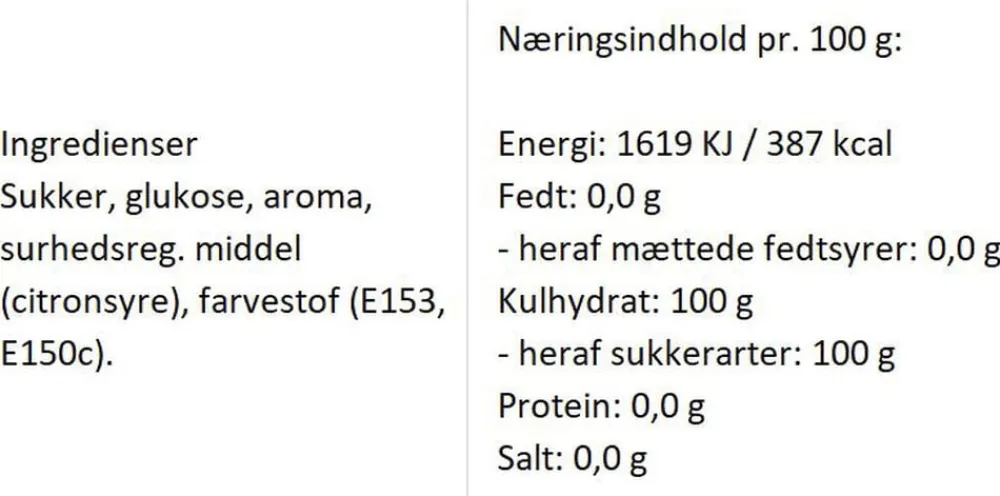 Almuegaarden Brudepar bolcher med smag af anis/salt og hyldeblomst