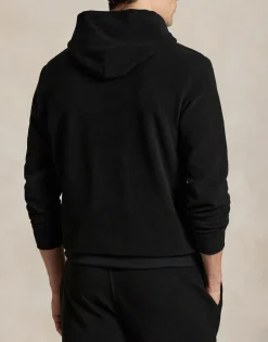 Polo Ralph Lauren Brushed Fleece Sleep Hoodie Sort Online