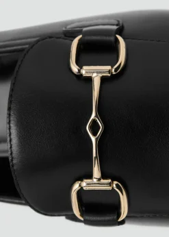 MANGO Buckle leather moccasins Black Clearance