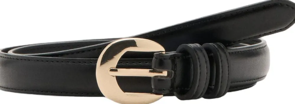 Dame MANGO Buckle skinny belt