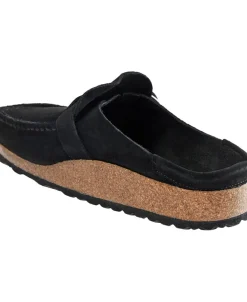 Birkenstock Buckley Suede Leather Narrow Black Outlet