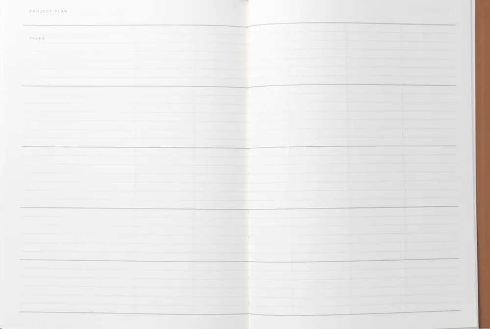 Business Notesbog med dagsplan og mødereferat, lys grå>Notem Outlet