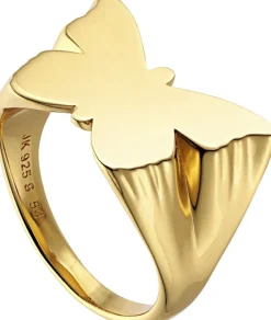 Jane Kønig Butterfly Signet ring Guld New
