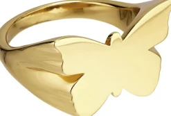 Jane Kønig Butterfly Signet ring Guld New