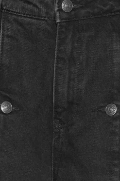 Dame ROTATE Birger Christensen BUTTON DETAIL WIDE JEANS