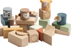 Byggeklodser i træ, Totem, Wildlife animals>Sebra New