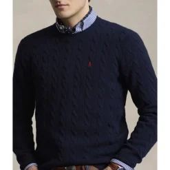 Cable-Knit Wool-Cashmere Sweater><noscript><img width=