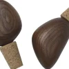 Ferm Living Cairn Wine Stoppers - Set of 2 - Dark Brown