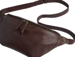 Markberg Camdenmbg Bum Bag, Soft Vint. Chocolate brown w/br. gold Clearance