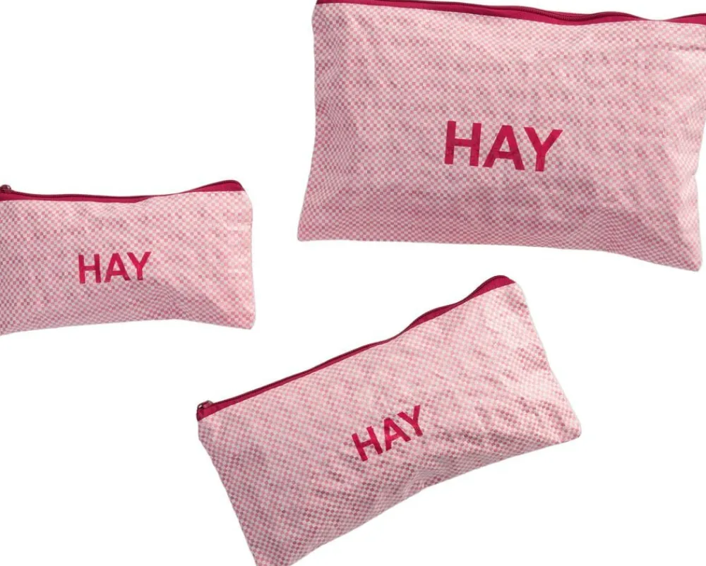 Hay Candy Mono Wash Bag-Flat Set of 3-L Best