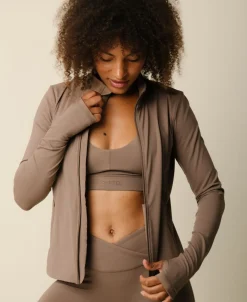 Dame Cartel Copenhagen Cartel x Align by Blume contour zip jacket - Hazel