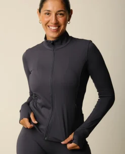 Dame Cartel Copenhagen Cartel x Align by Blume contour zip jacket - Charcoal