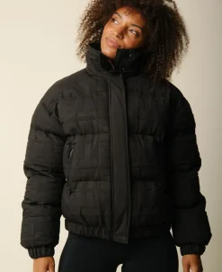 Cartel Copenhagen Cartel x Align by Blume puffer bomber jacket - Nero Sort New