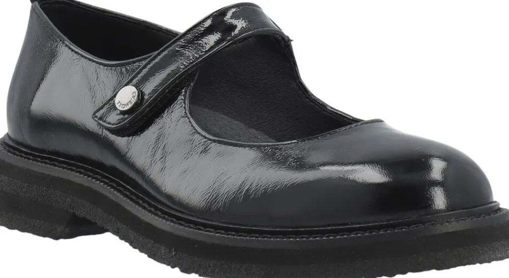 Cashott CASBETTY Mary Jane Patent Leather Black Hot