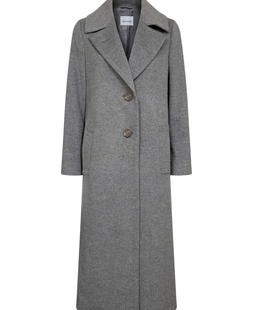 Cashmere Coat W - Clareta Long>Sand Clearance