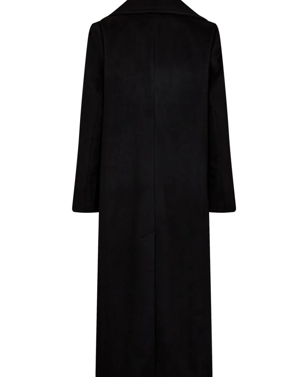 Cashmere Coat W - Clareta Long>Sand Hot