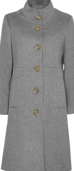 Sand Cashmere Coat W - New Parker Grå Hot