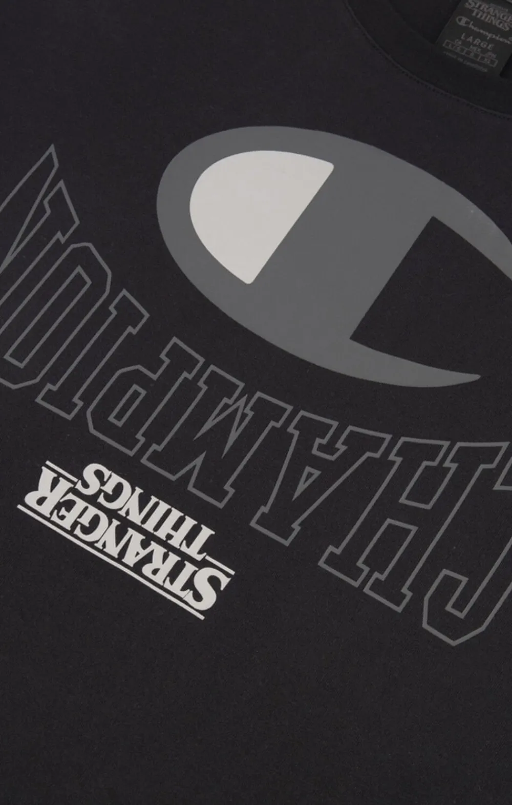 X Stranger Things Logo T-shirt>Champion Discount