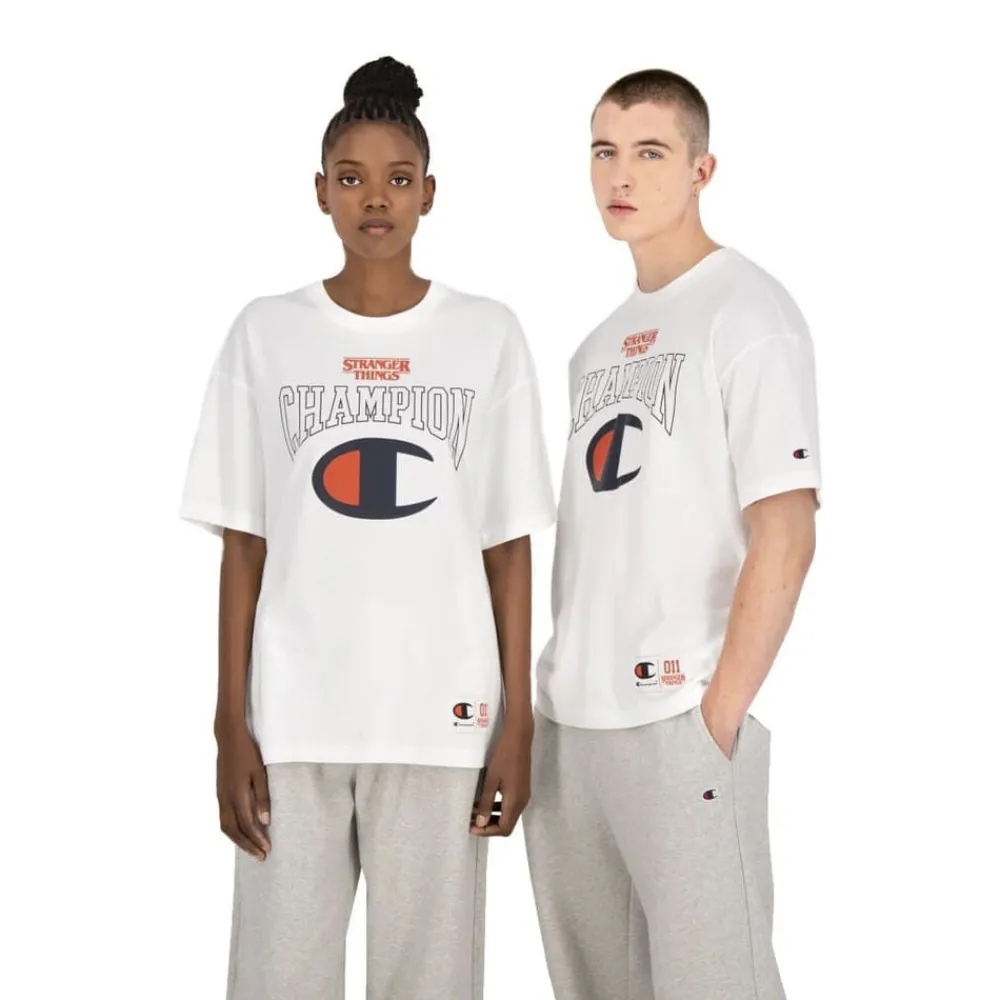 X Stranger Things Logo T-shirt>Champion Discount