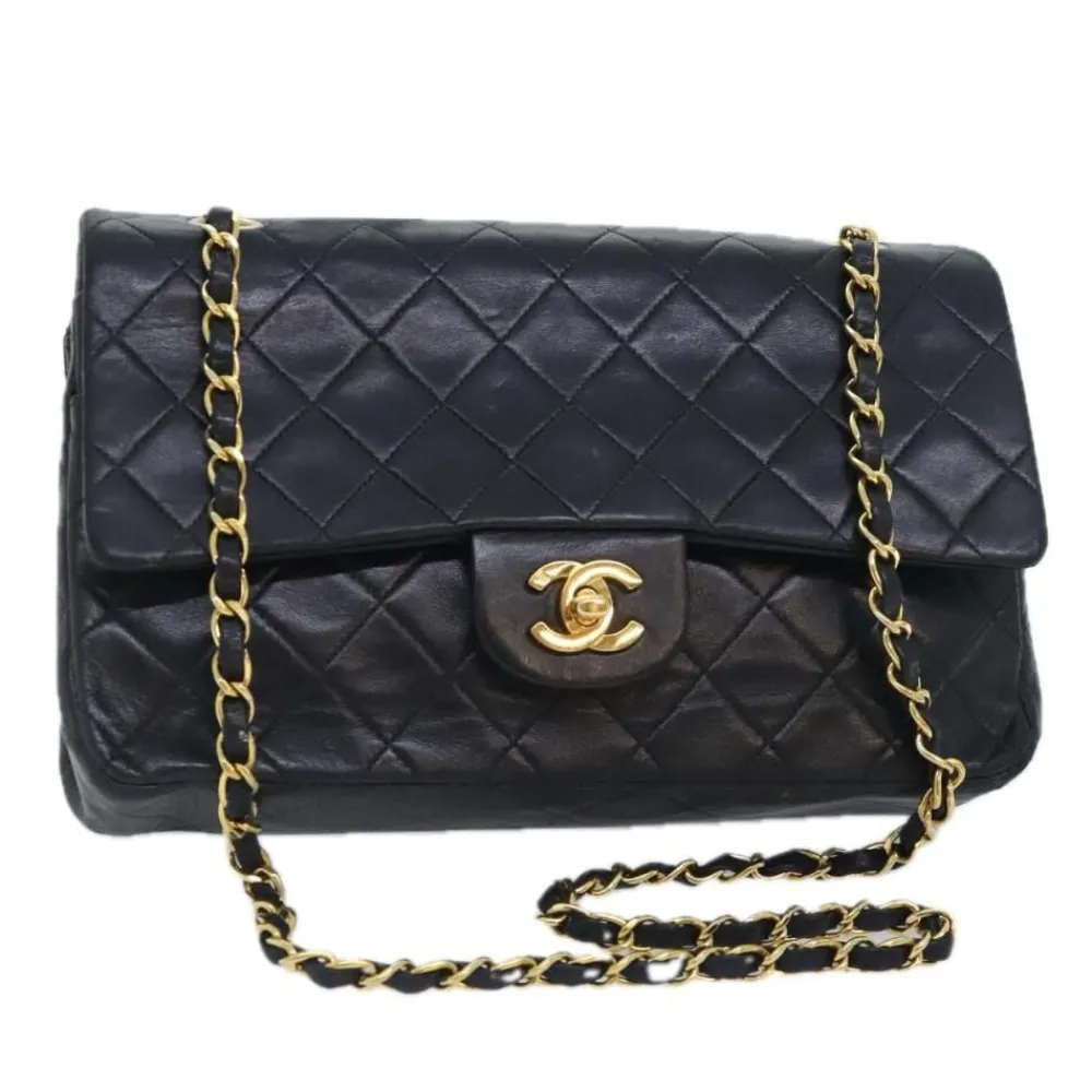 Chanel Vintage Chanel Flap Bag Black Best
