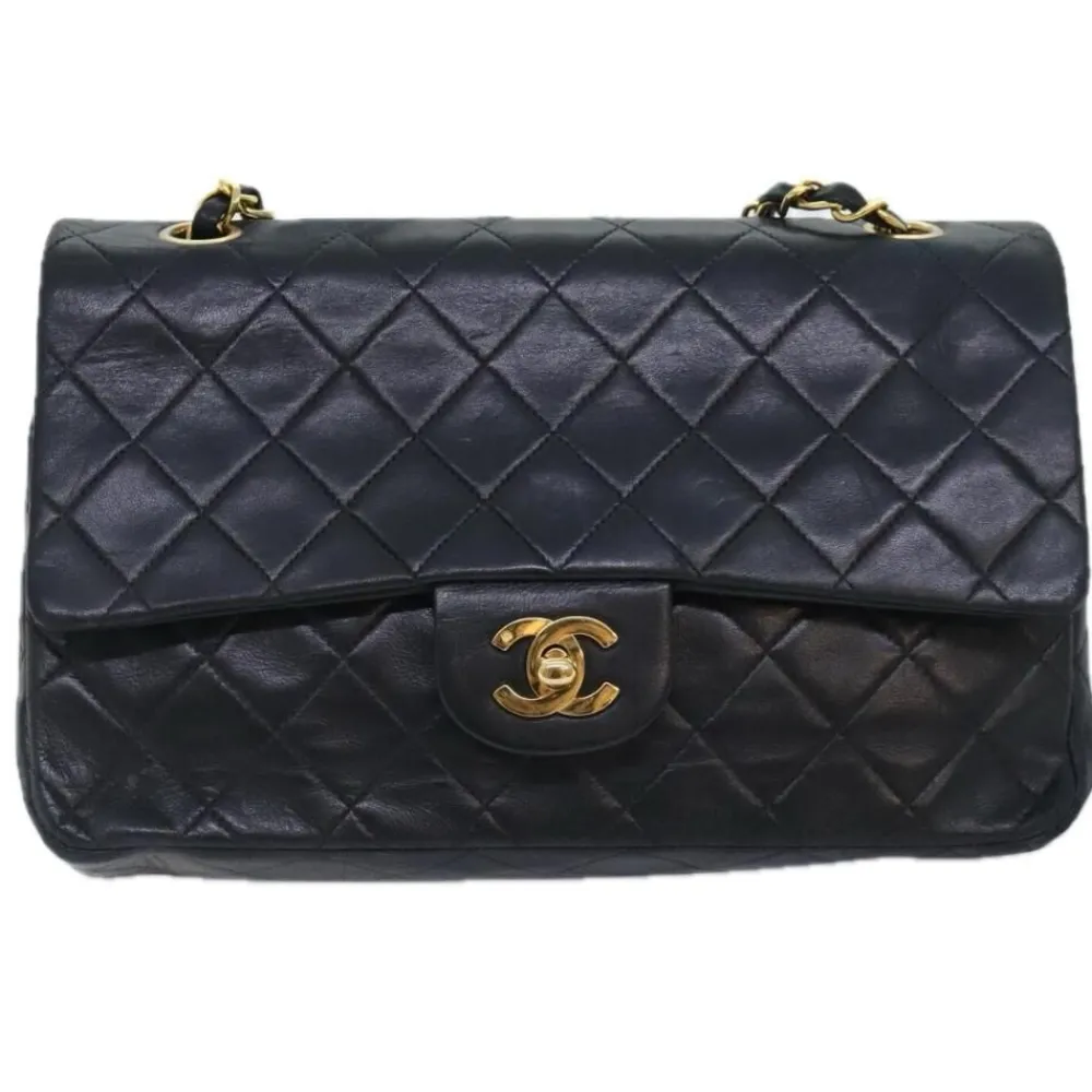Chanel Vintage Chanel Flap Bag Black Best