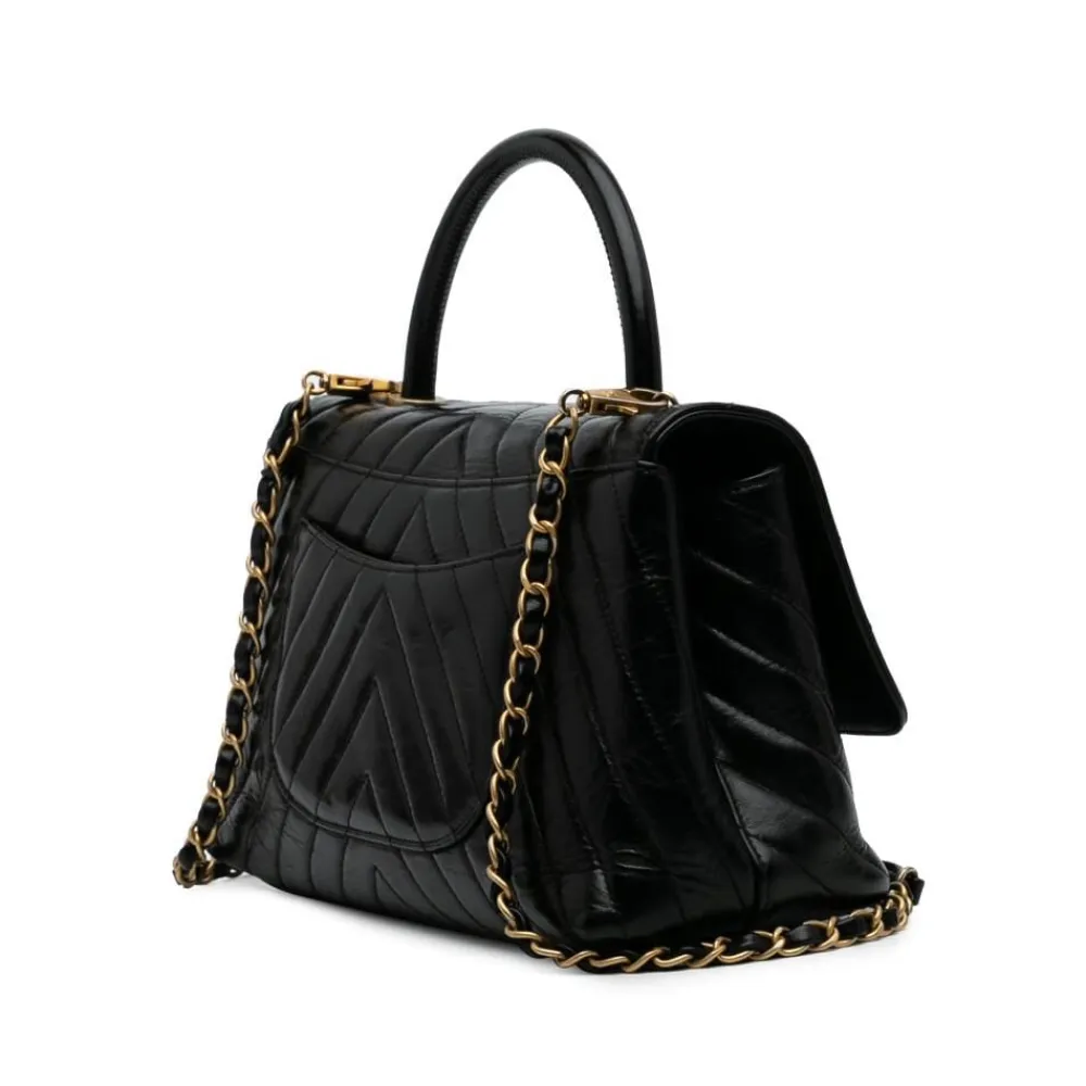 Chanel Vintage Chanel Handbag Black Hot