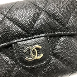 Chanel Vintage Chanel Wallet On Chain Black New