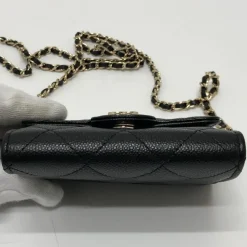 Chanel Vintage Chanel Wallet On Chain Black New