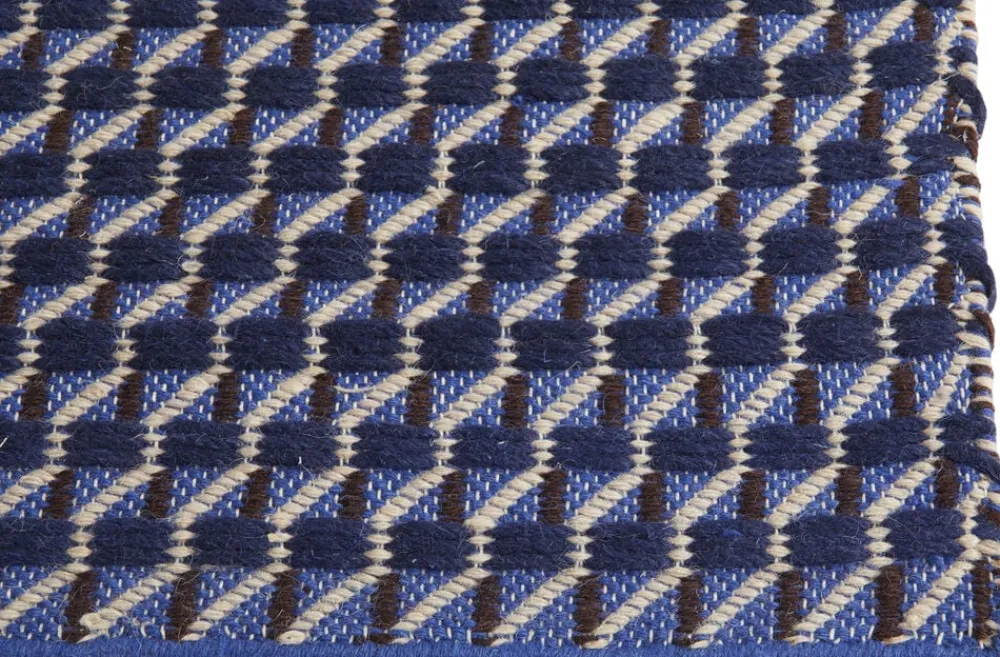 Channel Rug-50 x 80-Blue, white>Hay New