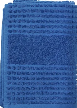 Juna Check Håndklæde 50x100 cm blå