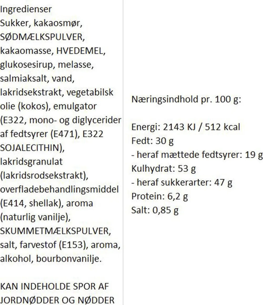 Almuegaarden Choko-lakridser med salmiak