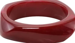 SUI AVA Chunky Bangle Burgundy New